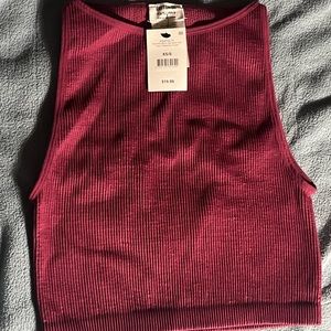 (xs/s) Cotton On- Burgandy/ Purple undertone tank top